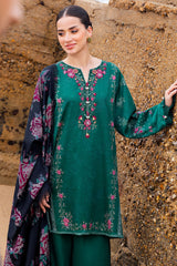 GARLAND WHISPER-3PC SATIN PRINTED SUIT