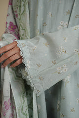 GRAY FROST-3PC PRINTED LAWN SUIT