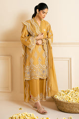 MEADOW GOLD-3PC CHIKANKARI SUIT