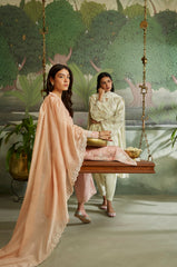 PEACH AMBER-3PC (SHIRT, DUPATTA & TROUSER)