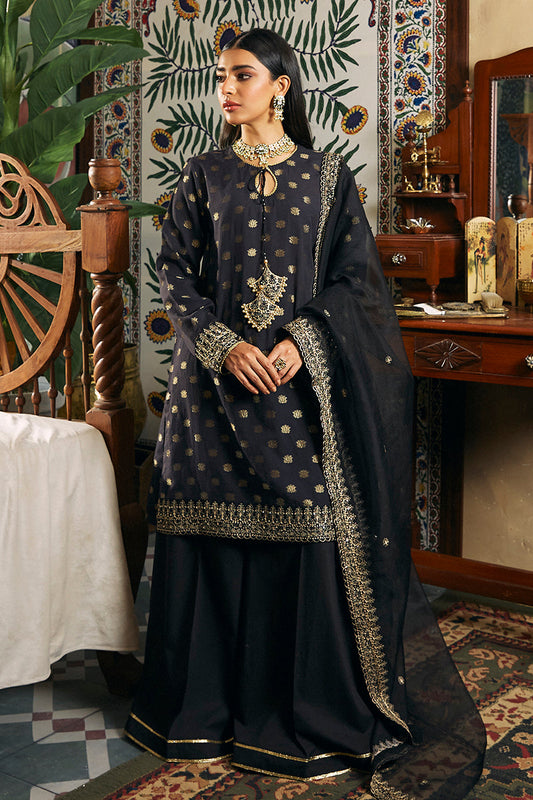 ALMAS-3 PIECE JACQUARD EMBROIDERED SUIT