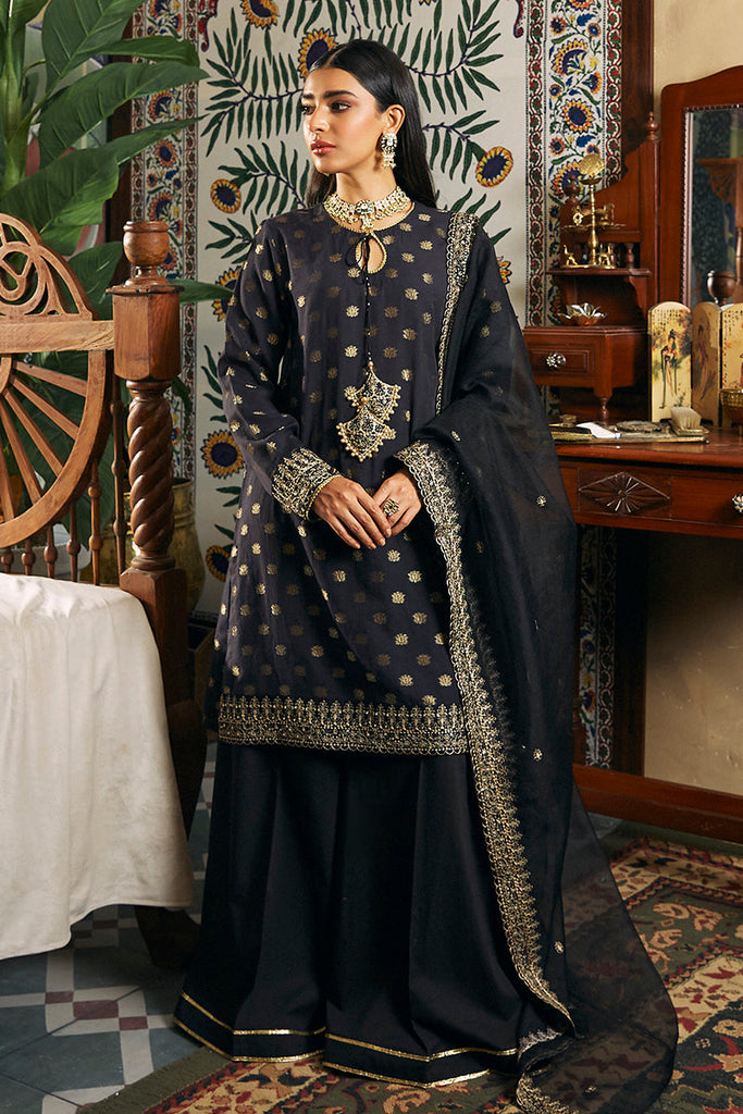ALMAS-3 PIECE JACQUARD EMBROIDERED SUIT