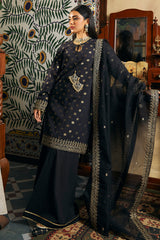 ALMAS-3 PIECE JACQUARD EMBROIDERED SUIT