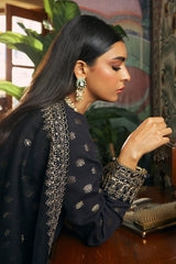 ALMAS-3 PIECE JACQUARD EMBROIDERED SUIT