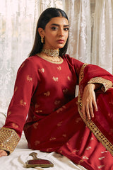 JASHAN E BAHARAN -2 PIECE JACQUARD EMBROIDERED SUIT