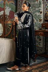 BLACK DEW-2 PIECE MARINA EMBROIDERED SUIT