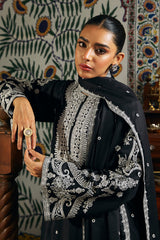 BLACK DEW-2 PIECE MARINA EMBROIDERED SUIT