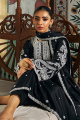 BLACK DEW-2 PIECE MARINA EMBROIDERED SUIT