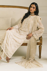ORNATE BLOOM-3PC (CHIFFON EMBROIDERED PRET)