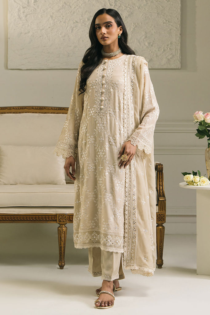 ORNATE BLOOM-3PC (CHIFFON EMBROIDERED PRET)