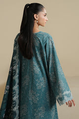 MIDNIGHT TWILIGHT-3PC PRINTED LAWN SUIT