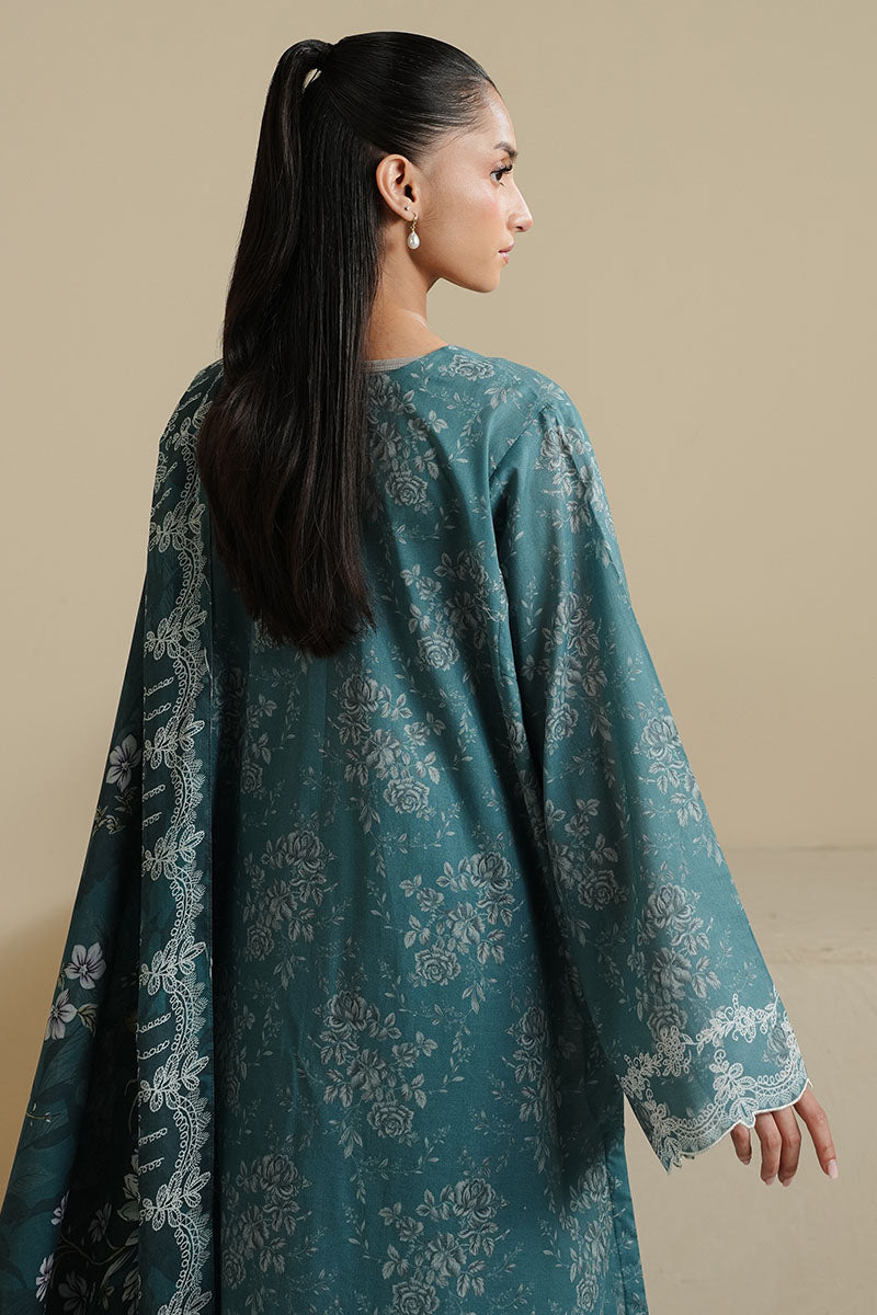 MIDNIGHT TWILIGHT-3PC PRINTED LAWN SUIT