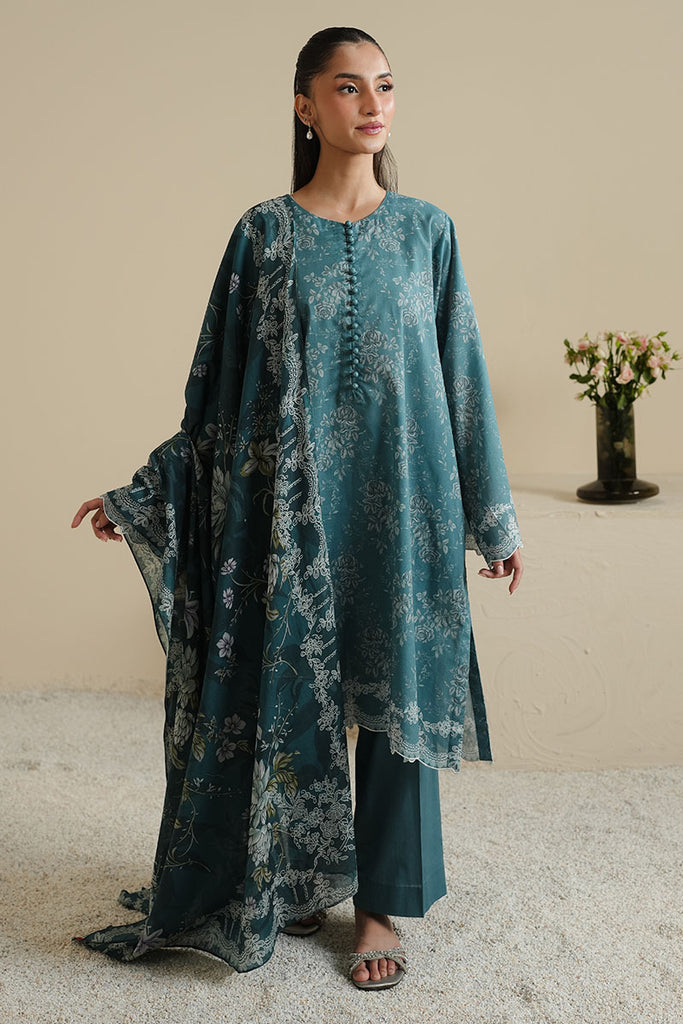 MIDNIGHT TWILIGHT-3PC PRINTED LAWN SUIT