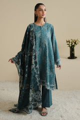 MIDNIGHT TWILIGHT-3PC PRINTED LAWN SUIT