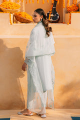 CLOUD BURST-3 PIECE SILK EMBROIDERED SUIT