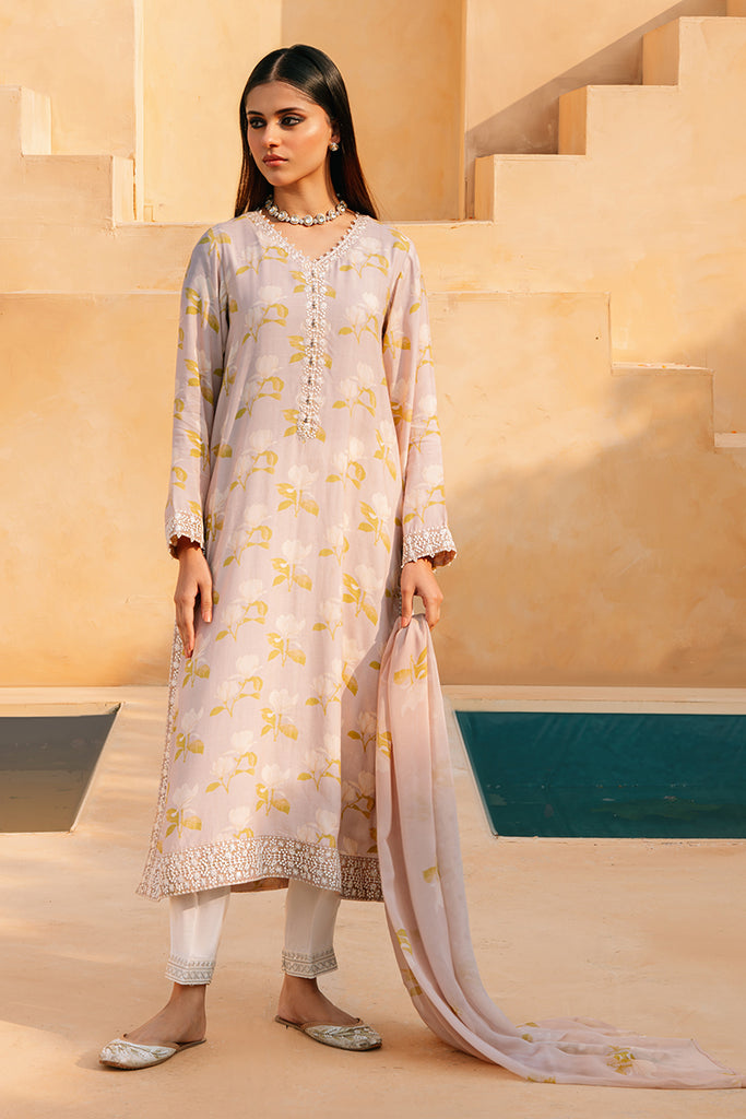 ROSE DUST-2 PIECE (SHIRT & DUPATTA)