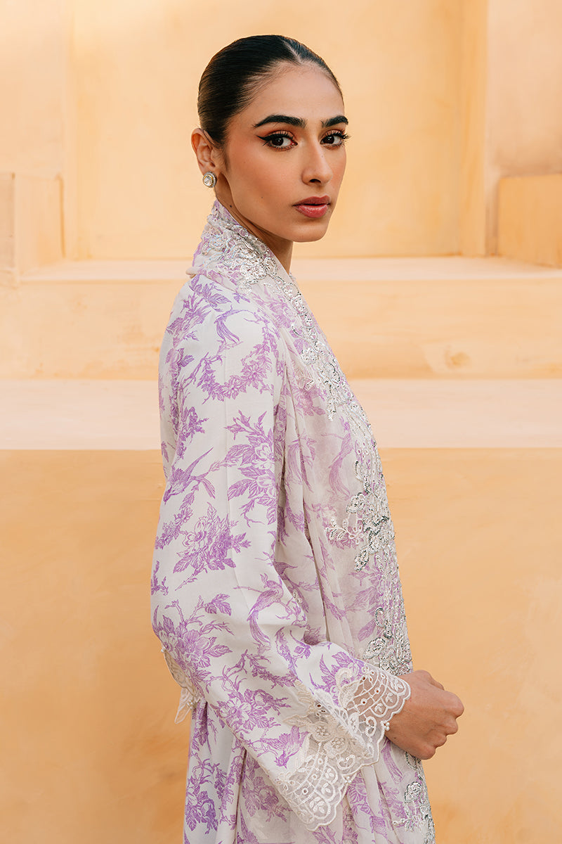 PRISTINE PEARL SILK PRINTED SHIRT