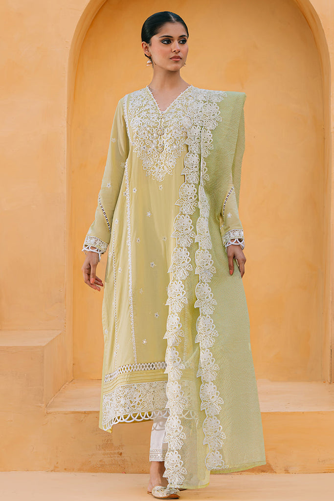LIME WHISPER-2 PIECE (SHIRT & DUPATTA)
