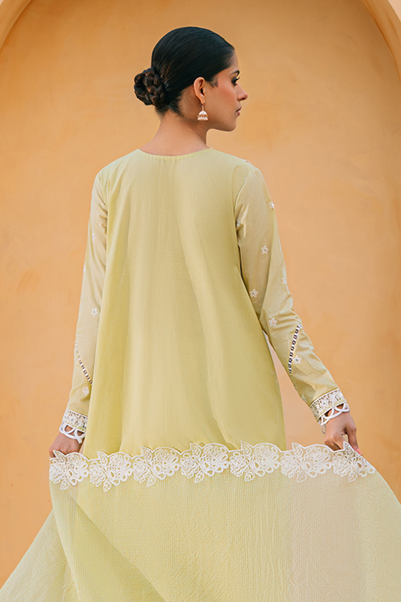 LIME WHISPER-2 PIECE (SHIRT & DUPATTA)