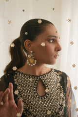 BRISTOL RAVEN-4PC ORGANZA EMBROIDERED SUIT