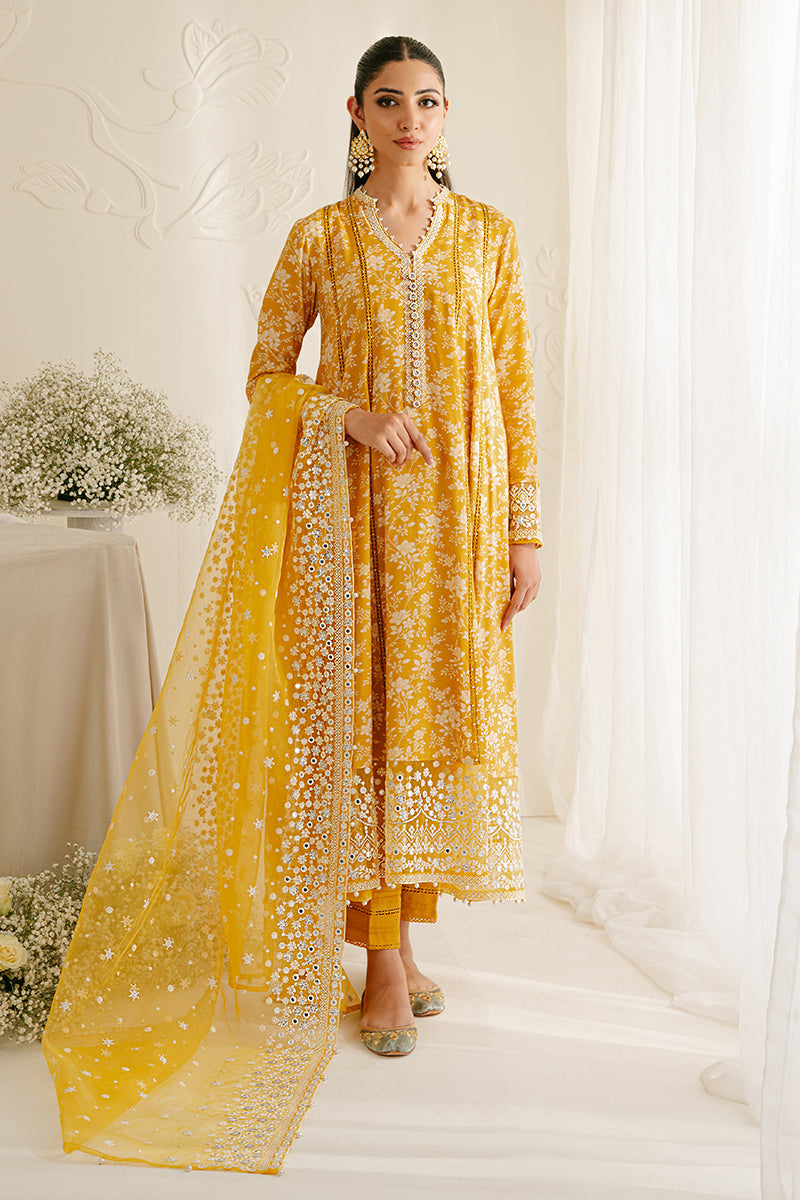 ELFIN RADIANT-3PC SILK EMBROIDERED SUIT