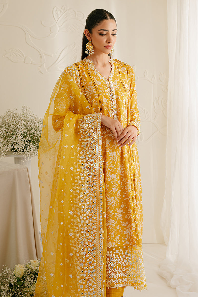 ELFIN RADIANT-3PC SILK EMBROIDERED SUIT