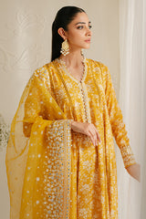 ELFIN RADIANT-3PC SILK EMBROIDERED SUIT