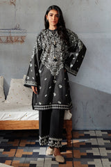 BLACK BREEZE-2PC KHADDAR PRINTED SUIT