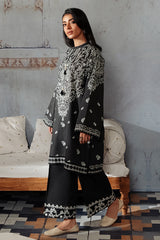 BLACK BREEZE-2PC KHADDAR PRINTED SUIT