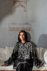 BLACK BREEZE-2PC KHADDAR PRINTED SUIT