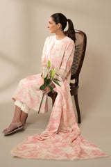 PINK SPLASH 2PC (SHIRT & DUPATTA)