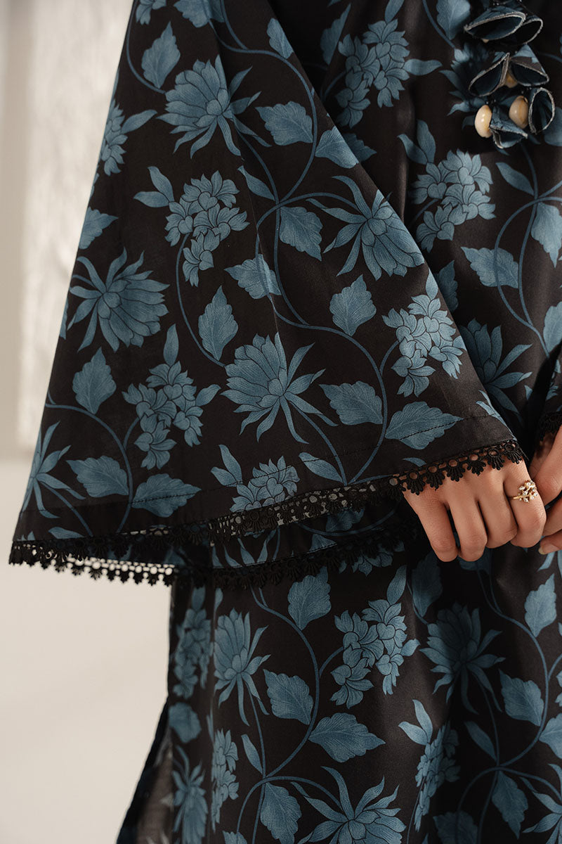 BLACK CHARM PRINTED LAWN SHIRT