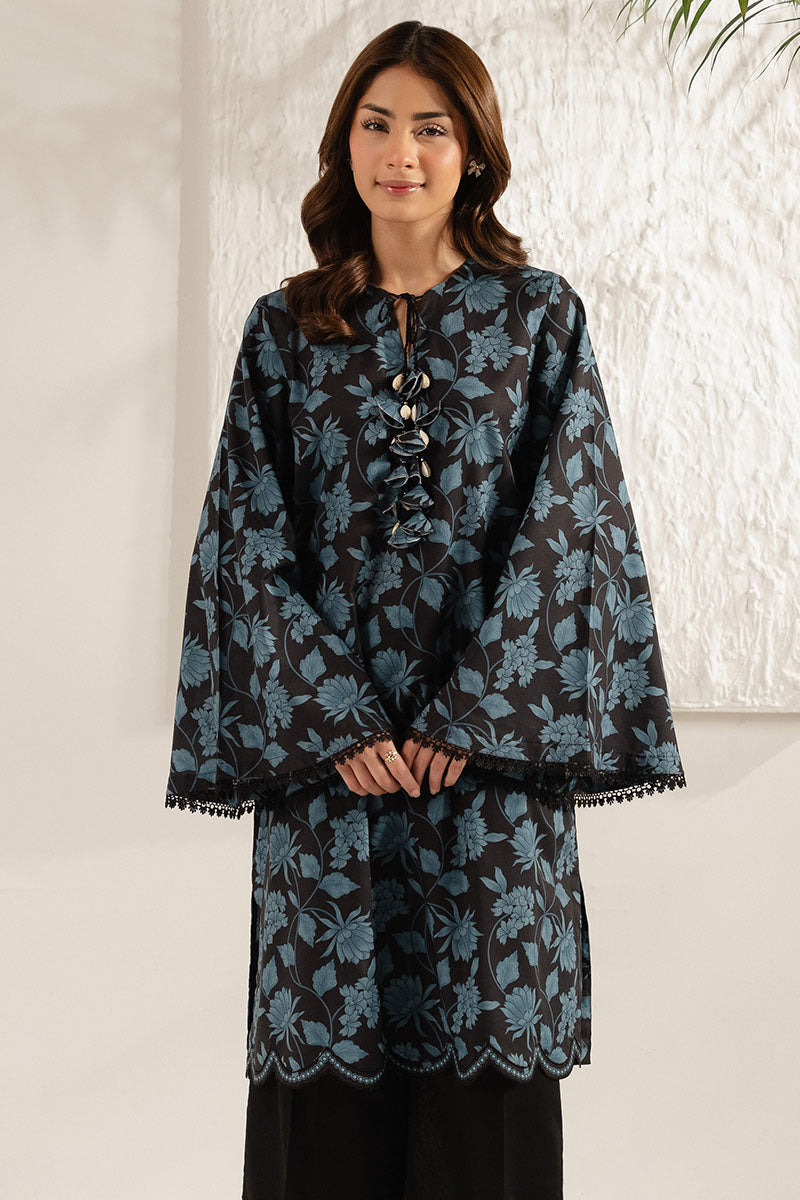 BLACK CHARM PRINTED LAWN SHIRT
