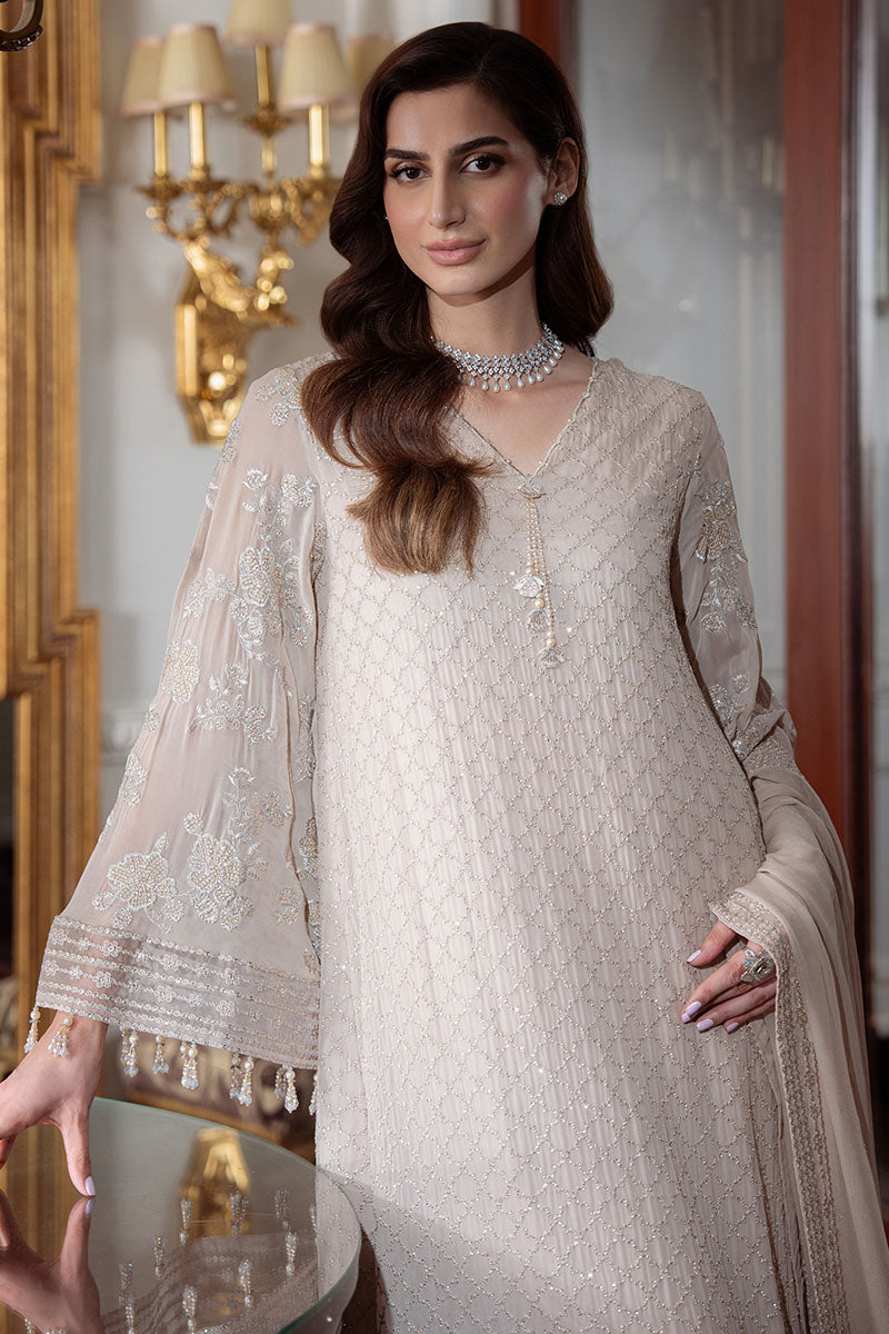 DUNE GRACE-4PC CHIFFON EMBROIDERED SUIT
