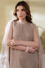 SILVER MINK-4PC ORGANZA EMBROIDERED PRET