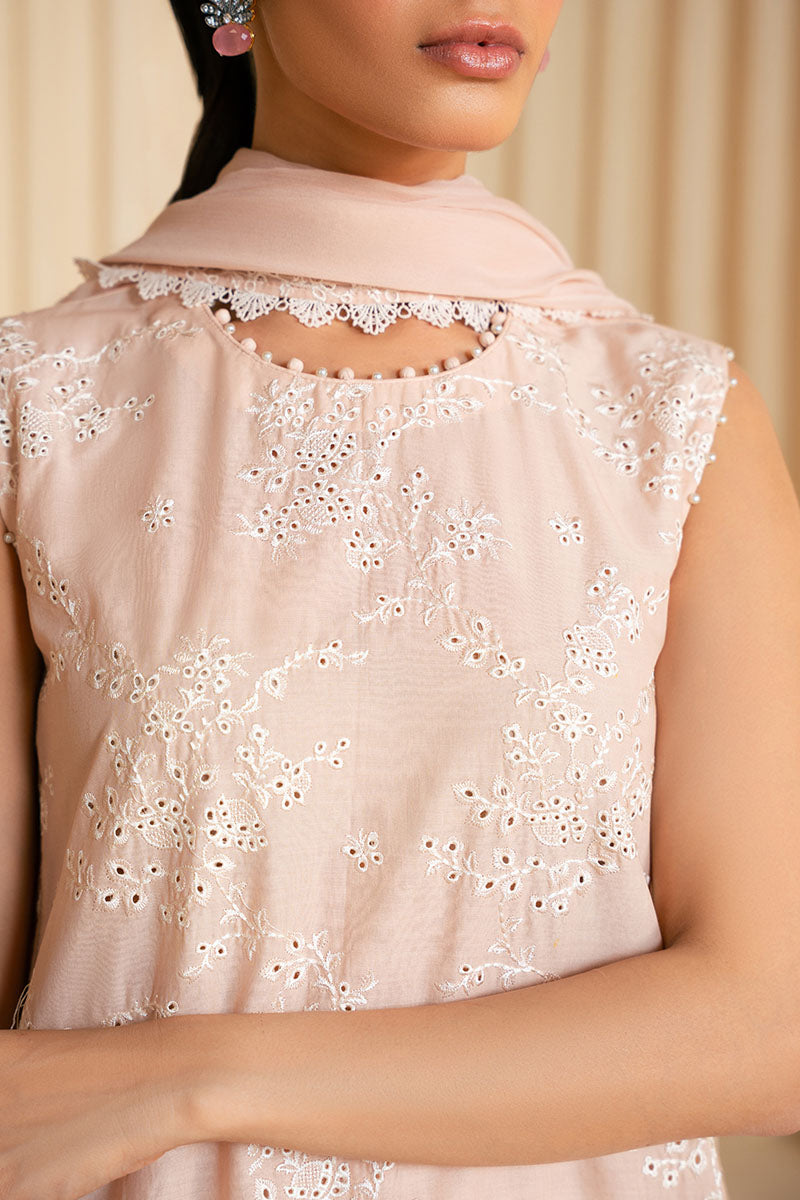 ROSY DUSK-3PC CHIKANKARI SUIT
