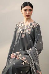 DEEP FOREST-3PC EMBROIDERED LAWN SUIT