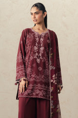 VELVET WHISPER-3PC PRINTED SUIT
