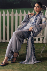 AZURE BLOOM-3PC PRINTED SUIT