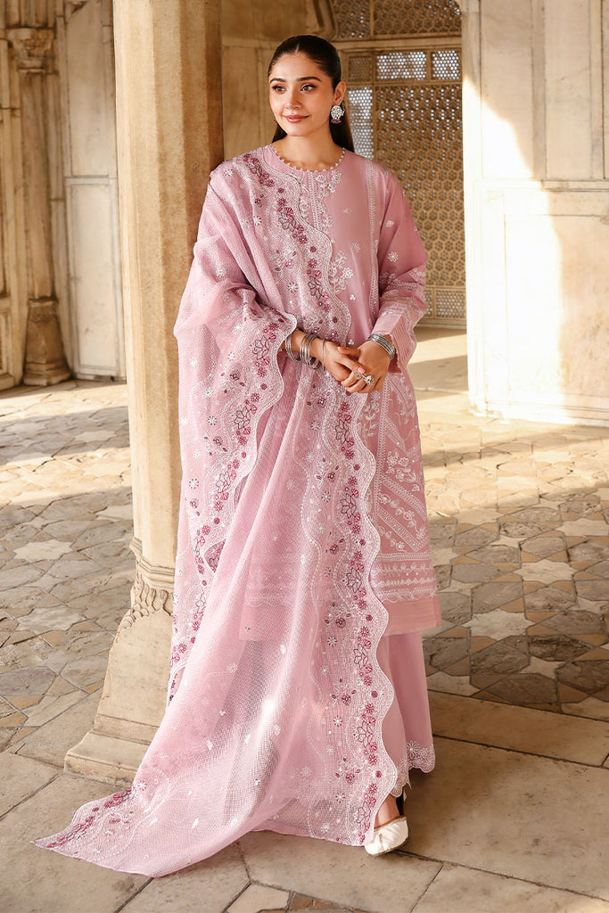 LAVENDER MIST-3PC EMBROIDERED LAWN SUIT