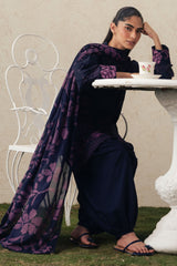 MAGENTA MUSE-3PC PRINTED SUIT