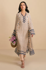 SOFT PETUNIA-3PC (SHIRT, TROUSER & DUPATTA)