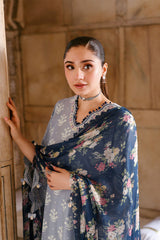 DREAM FLINT-3PC PRINTED LAWN SUIT