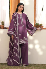 CHIVE BLOSSOM-3PC EMBROIDERED LAWN SUIT