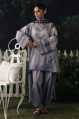 AZURE BLOOM-3PC PRINTED SUIT
