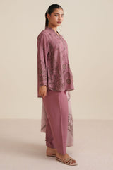 SOFT PETAL -3PC LINEN PRINTED SUIT