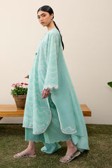 NEO MINT-3PC EMBROIDERED LAWN SUIT