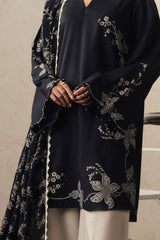 EBONY LACE-3PC PRINTED SUIT