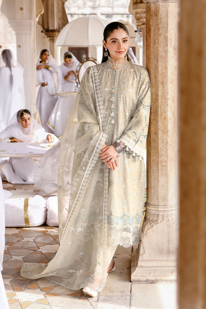 SUMMER BREEZE-3PC EMBROIDERED LAWN SUIT