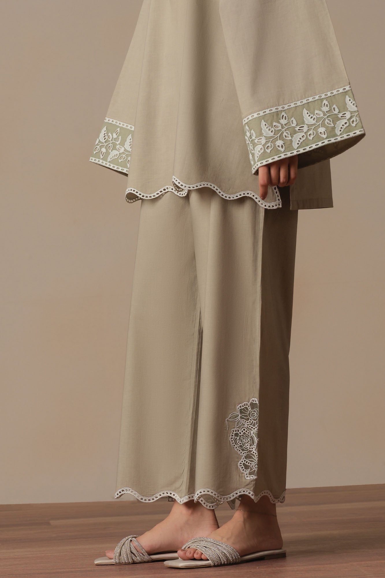CELADON GRACE-2PC (SHIRT & TROUSER)